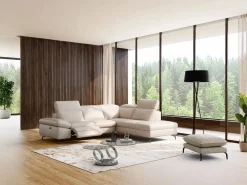 Maison Céphy Mesa De Centro|Mesa de centro JOLINE con estantes giratorios - Vidrio templado