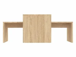 Mesa de centro madera contrachapada color roble 100x48x40 cm^vidaxl Sale
