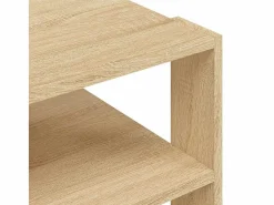 vidaxl Mesa de centro madera de ingeniería roble Sonoma 58x58x40cm Color natural claro Hot
