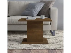 Mesa de centro madera ingeniería marrón roble 55,5x55,5x40 cm^Clicnbuy Discount