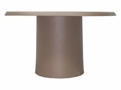 Vente-unique Mesa De Centro|Mesa de centro orgánica de metal - Color: Topo - ZINARA
