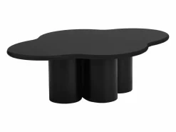 Mesa de centro orgánica y design en MDF - Negro - YAVINA^Vente-unique New