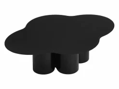 Mesa de centro orgánica y design en MDF - Negro - YAVINA^Vente-unique New
