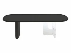 Vente-unique Mesa De Centro|Mesa de centro rectangular de MDF y acrílico - - RASIA
