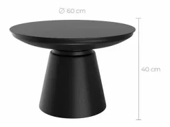 Rendez-Vous Déco Mesa De Centro|Mesa de centro redonda de metal D60 cm - Gomez