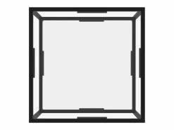 Clicnbuy Mesa de centro vidrio templado 60x60x35 cm Transparente Sale
