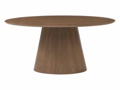 Vente-unique Mesa De Comedor|Mesa de comedor 6 comensales de MDF - Natural oscuro - ANTELADA
