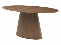 Vente-unique Mesa De Comedor|Mesa de comedor 6 comensales de MDF - Natural oscuro - ANTELADA