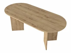 Vente-unique Mesa de comedor 8 personas - Natural claro - TOPANIA Color natural claro