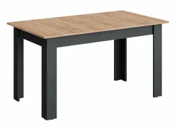 Mesa de comedor antracita/roble dorado 180x80x76 repose^Vicco New