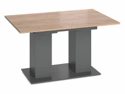 Vicco Mesa de comedor antracita 140x90x76 dix Gris antracita / Color natural claro Best