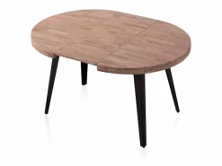 ADEC Mesa De Comedor|Mesa de comedor Berg extensible forma redonda roble honey/ 76x100-140-180x100 cm