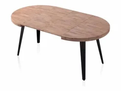 ADEC Mesa De Comedor|Mesa de comedor Berg extensible forma redonda roble honey/ 76x100-140-180x100 cm