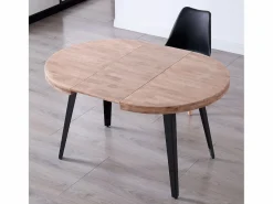ADEC Mesa De Comedor|Mesa de comedor Berg extensible forma redonda roble honey/ 76x100-140-180x100 cm