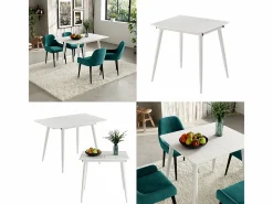 Vicco Mesa Extensible|Mesa de comedor 80x70x75 beaver
