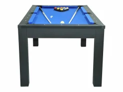 Vente-unique Billar|Mesa de comedor convertible en mesa de billar y ping pong - Negro - 180 cm de ancho - SOUSA