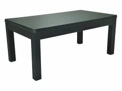 Vente-unique Billar|Mesa de comedor convertible en mesa de billar y ping pong - Negro - 180 cm de ancho - SOUSA