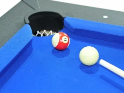 Vente-unique Billar|Mesa de comedor convertible en mesa de billar y ping pong - Negro - 180 cm de ancho - SOUSA