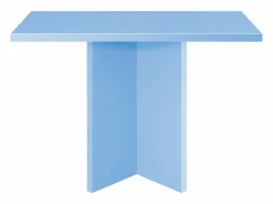 Mesa De Comedor|Mesa de comedor cuadrada con tablero laminado de 3 cm en azul cornish