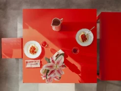 Mesa De Comedor|Mesa de comedor cuadrada tablero laminado de 3cm llama 100x100cm