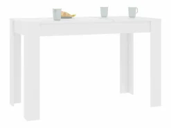 Clicnbuy Mesa de comedor de aglomerado 120x60x76 cm Blanco Hot
