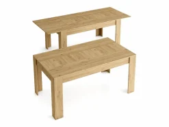 Mesa de Comedor de 140cm extensible 200cm, Color Naturale.^Skraut Home Clearance