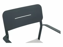 MYLIA Mesa de comedor de jardín de aluminio para 4 personas - Antracita - LOTTYS de Gris antracita Sale