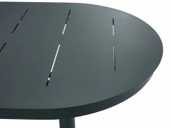 MYLIA Mesa de comedor de jardín de aluminio para 4 personas - Antracita - LOTTYS de Gris antracita Sale