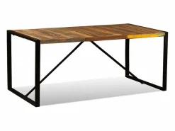 vidaxl Mesa De Comedor|Mesa de comedor de madera maciza reciclada 180 cm