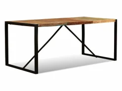 vidaxl Mesa De Comedor|Mesa de comedor de madera maciza reciclada 180 cm