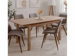 Concept-Usine Mesa Extensible|Mesa de comedor de madera extensible 6 plazas BROOKS