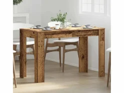 Mesa de comedor de madera contrachapada madera vieja^Clicnbuy Clearance