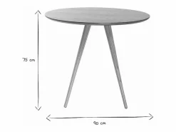 Miliboo Mesa De Comedor|Mesa de comedor diseño redondo fresno D90 ARTIK