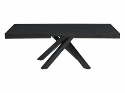 Vente-unique Mesa Extensible|Mesa De Comedor|Mesa de comedor extensible 6 a 10 cubiertos de MDF y metal - - CATONAV