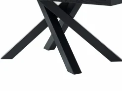 Vente-unique Mesa Extensible|Mesa De Comedor|Mesa de comedor extensible 6 a 10 cubiertos de MDF y metal - - CATONAV