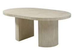 Mesa de comedor extensible 4 a 12 personas de MDF - Efecto travertino - SIDRINA^Vente-unique Best