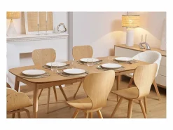 Miliboo Mesa de comedor extensible fresno L130-190 NORDECO Gris Online