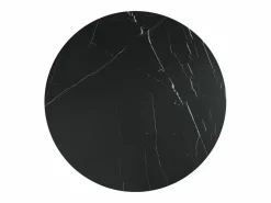 Mesa de comedor extensible de 4 a 8 cubiertos en cerámica y metal - Efecto mármol - CASTINA^Vente-unique Online