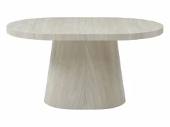 Vente-unique Mesa de comedor extensible para 6 a +12 personas en MDF - Efecto travertino - CLOEVA Beige Online