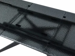 Mesa de comedor extensible en vidrio templado burbujeado y metal - - LEGRIO de^Maison Céphy Discount