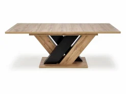 MSO Mesa Extensible|Mesa De Comedor|Mesa de comedor extensible roble wotan y negro 160-200cm Xenori
