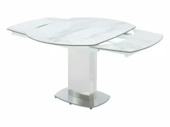Vente-unique Mesa Extensible|Mesa De Comedor|Mesa de comedor extensible. Cerámica y acero. TALICIA