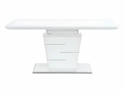 Vente-unique Mesa Extensible|Mesa De Comedor|Mesa de comedor extensible AMELLE para 6 a 8 cubiertos, lacada en