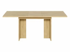 Mesa de comedor extensible 140/180x80 cm para 6 a 8 personas - Natural claro^Hauss Spole New