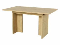 Mesa de comedor extensible 140/180x80 cm para 6 a 8 personas - Natural claro^Hauss Spole New