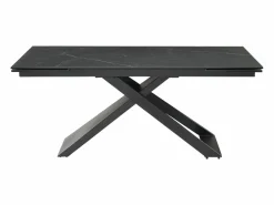 Mesa de comedor extensible de cerámica y metal - - XERENA de Pascal MORABITO^Maison Céphy Outlet