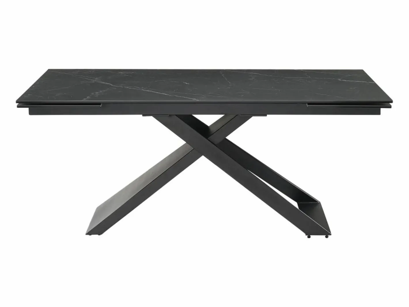 Mesa de comedor extensible de cerámica y metal - - XERENA de Pascal MORABITO^Maison Céphy Outlet