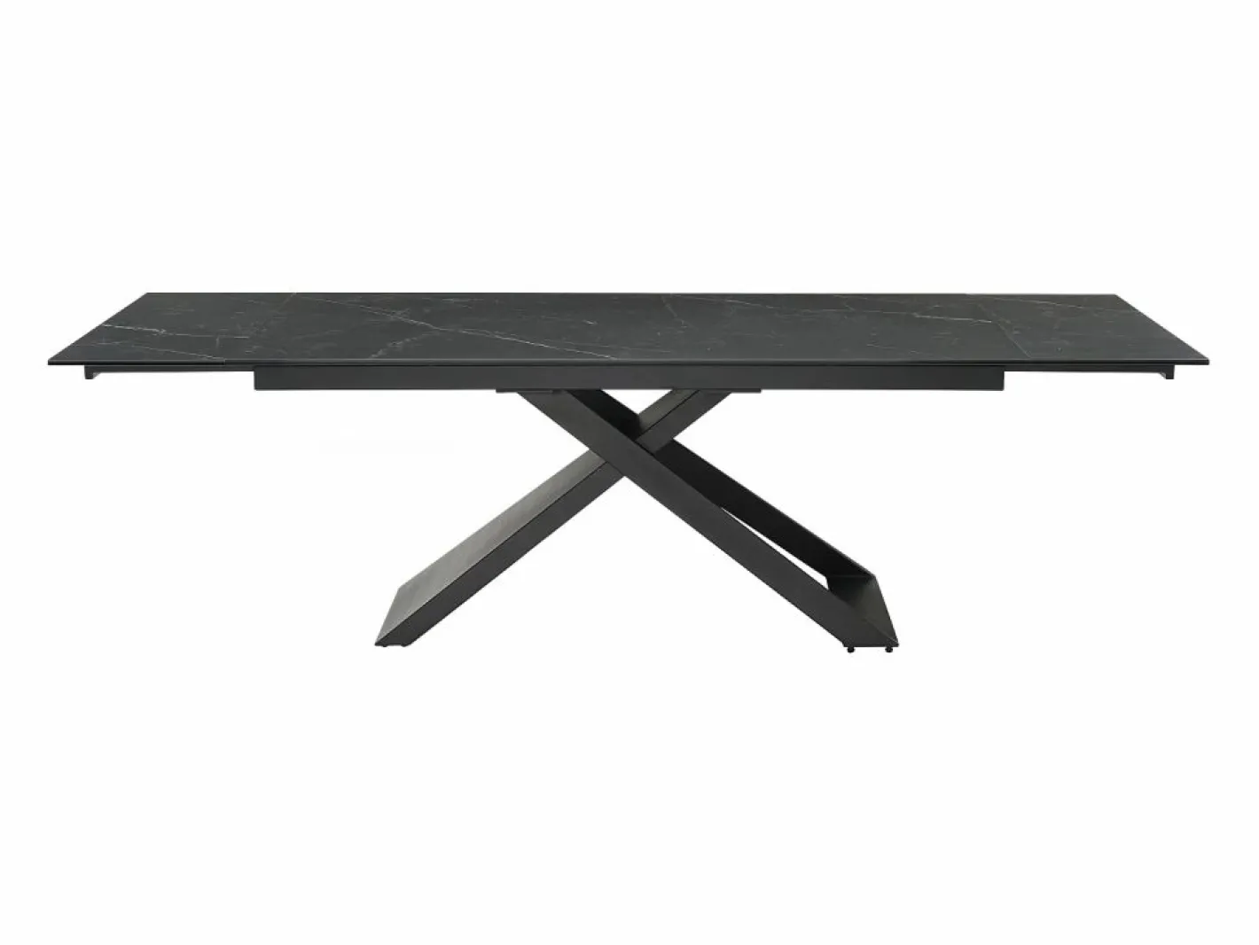Mesa de comedor extensible de cerámica y metal - - XERENA de Pascal MORABITO^Maison Céphy Outlet