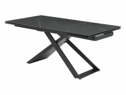 Mesa de comedor extensible de cerámica y metal - - XERENA de Pascal MORABITO^Maison Céphy Outlet