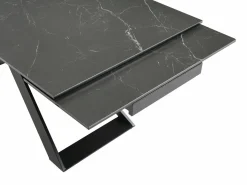 Mesa de comedor extensible de cerámica y metal - - XERENA de Pascal MORABITO^Maison Céphy Outlet